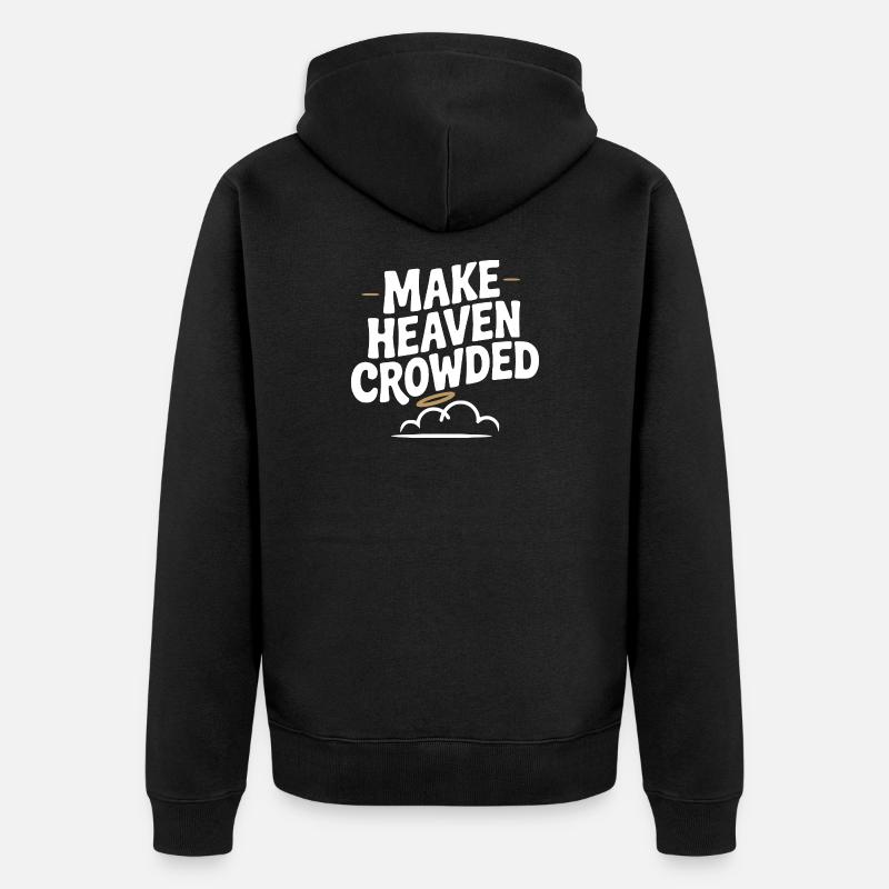 Fais chanter le ciel - Veste à capuche bio Premium Unisexe - noir