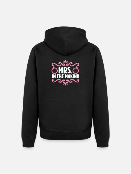 JGA Team Braut Junggesellinnenabschied - Unisex Premium Bio Zip Hoodie - Schwarz
