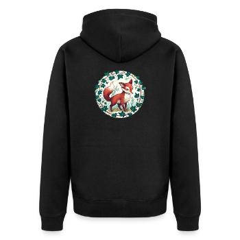 Cercle du renard de lierre - Veste à capuche bio Premium Unisexe - noir - Dos - Nico (187cm)