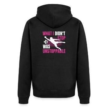 Football Gardien de but Gardien de but Football féminin - Veste à capuche bio Premium Unisexe - noir - Dos - Nico (187cm)