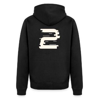 2 - Veste à capuche bio Premium Unisexe - noir - Dos - Nico (187cm)