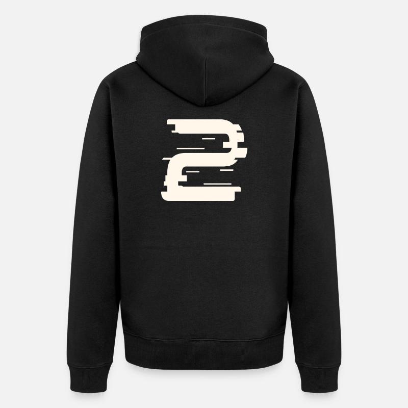 2 - Veste à capuche bio Premium Unisexe - noir