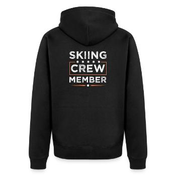 Équipe de ski - Veste à capuche bio Premium Unisexe - noir - Dos - Nico (187cm)