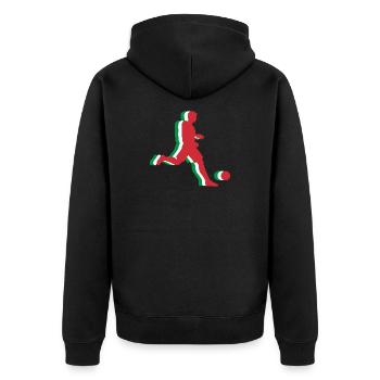 Fussball Italien Fan Italie Football - Veste à capuche bio Premium Unisexe - noir - Dos - Nico (187cm)