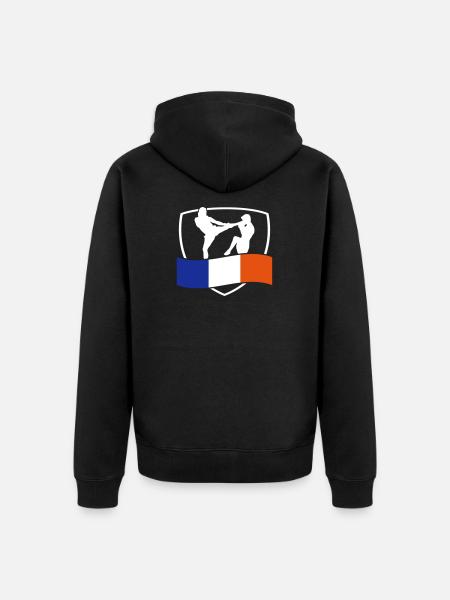 arts martiaux - Veste à capuche bio Premium Unisexe - noir