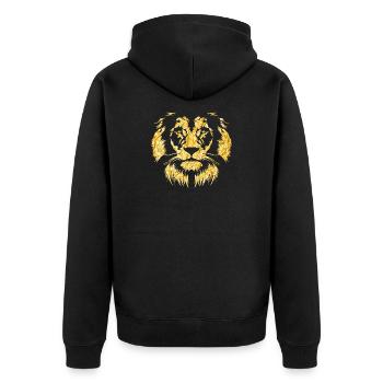 Or du lion - Veste à capuche bio Premium Unisexe - noir - Dos - Nico (187cm)