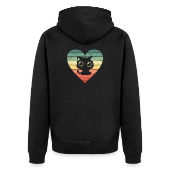 Chats Chats - Veste à capuche bio Premium Unisexe - noir - Dos - Nico (187cm)