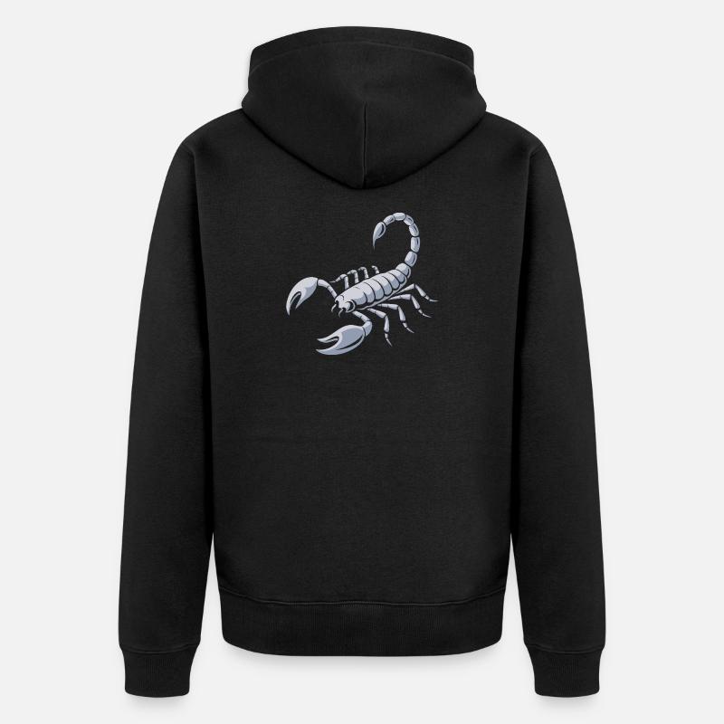 Scorpion féroce - Veste à capuche bio Premium Unisexe - noir