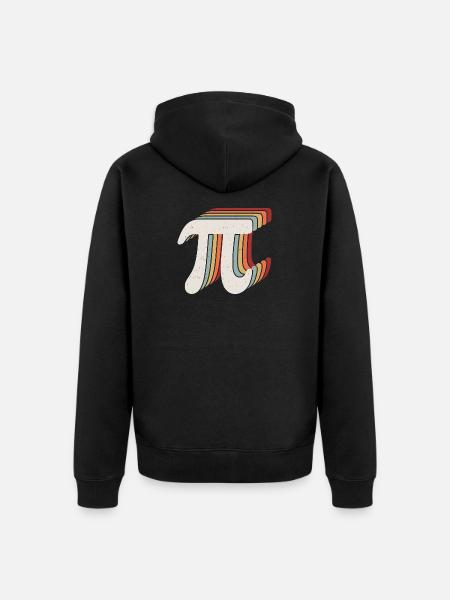 Happy Pi Day - Unisex Premium Organic Zip Hoodie - black