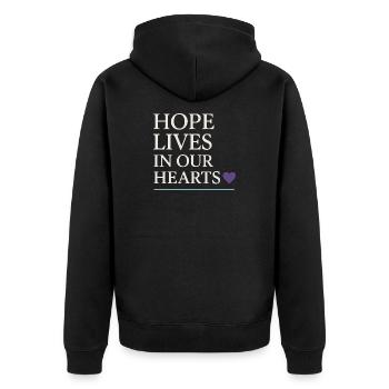 Suicide Loss Marche de souvenir Suicide - Veste à capuche bio Premium Unisexe - noir - Dos - Nico (187cm)