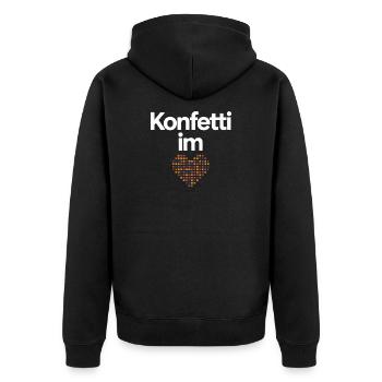 Confetti in the Heart Carnival Costume Women's Carnival - Unisex Premium Organic Zip Hoodie - black - Back - Nico (187cm)