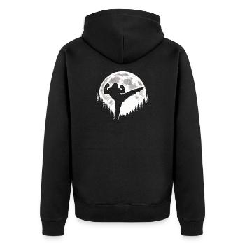 Bigfoot Kickboxing - Veste à capuche bio Premium Unisexe - noir - Dos - Nico (187cm)
