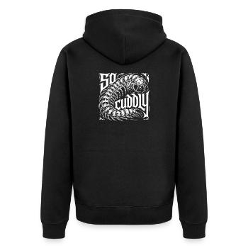 Conception Scolopender - Veste à capuche bio Premium Unisexe - noir - Dos - Nico (187cm)