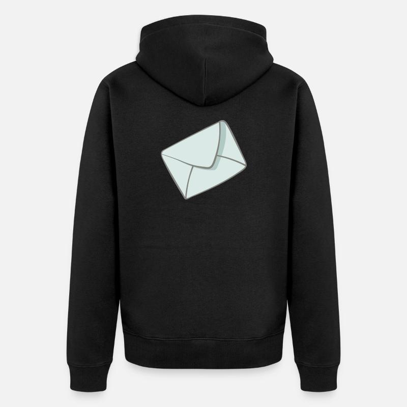 Lettre - Veste à capuche bio Premium Unisexe - noir