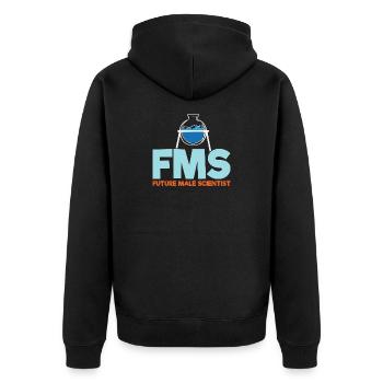 Futur scientifique masculin - Veste à capuche bio Premium Unisexe - noir - Dos - Nico (187cm)