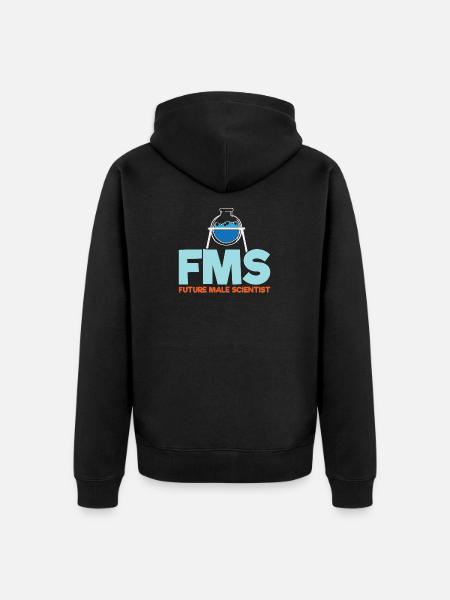 Future Male Scientist - Unisex Premium Organic Zip Hoodie - black