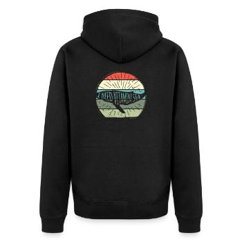 Insigne Vitamin Sea Retro Sun - Veste à capuche bio Premium Unisexe - noir - Dos - Nico (187cm)