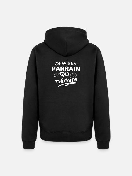 Humour et décontracté - Veste à capuche bio Premium Unisexe - noir