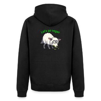 Wolf_in_schaapskleren - Veste à capuche bio Premium Unisexe - noir - Dos - Nico (187cm)