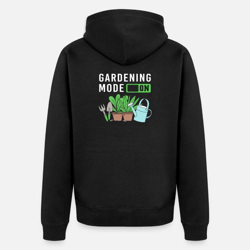 Cadeau de compost de vers - Veste à capuche bio Premium Unisexe - noir