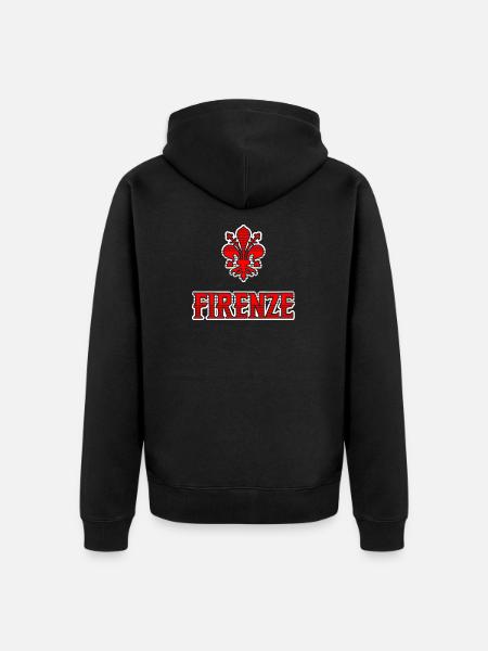Souvenir-T-Shirt Florence Italien, Geschenkidee - Unisex Premium Bio Zip Hoodie - Schwarz
