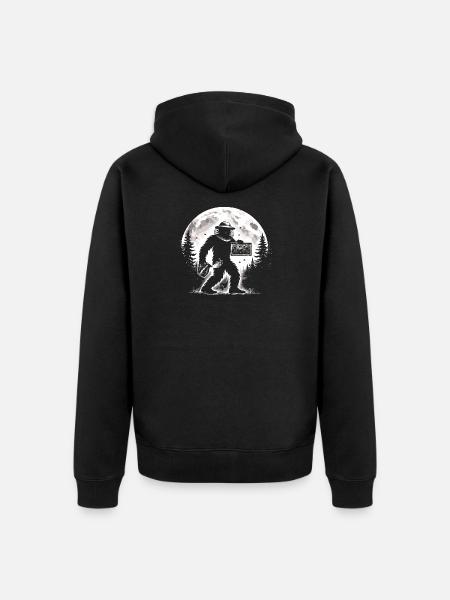 Bigfoot Beekeeper - Unisex Premium Organic Zip Hoodie - black