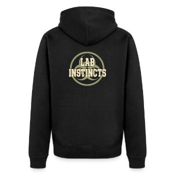 microbiologie - Veste à capuche bio Premium Unisexe - noir - Dos - Nico (187cm)