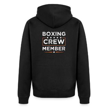 Équipe de boxe - Veste à capuche bio Premium Unisexe - noir - Dos - Nico (187cm)