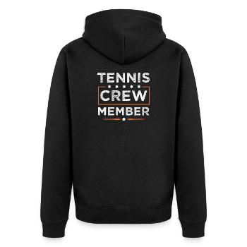 Équipe de tennis - Veste à capuche bio Premium Unisexe - noir - Dos - Nico (187cm)