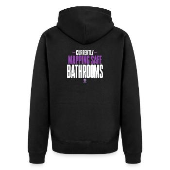 Crohn's disease, Crohn's disease, Ibd-krieger - Unisex Premium Organic Zip Hoodie - black - Back - Nico (187cm)