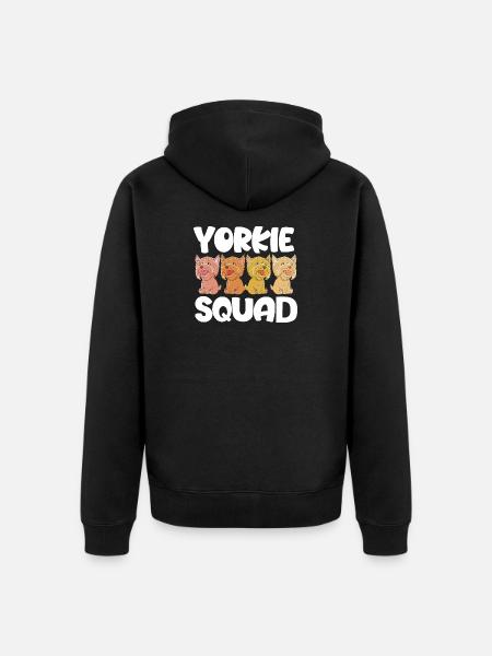 Yorkshire Terrier - Unisex Premium Bio Zip Hoodie - Schwarz