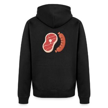Griller - Veste à capuche bio Premium Unisexe - noir - Dos - Nico (187cm)