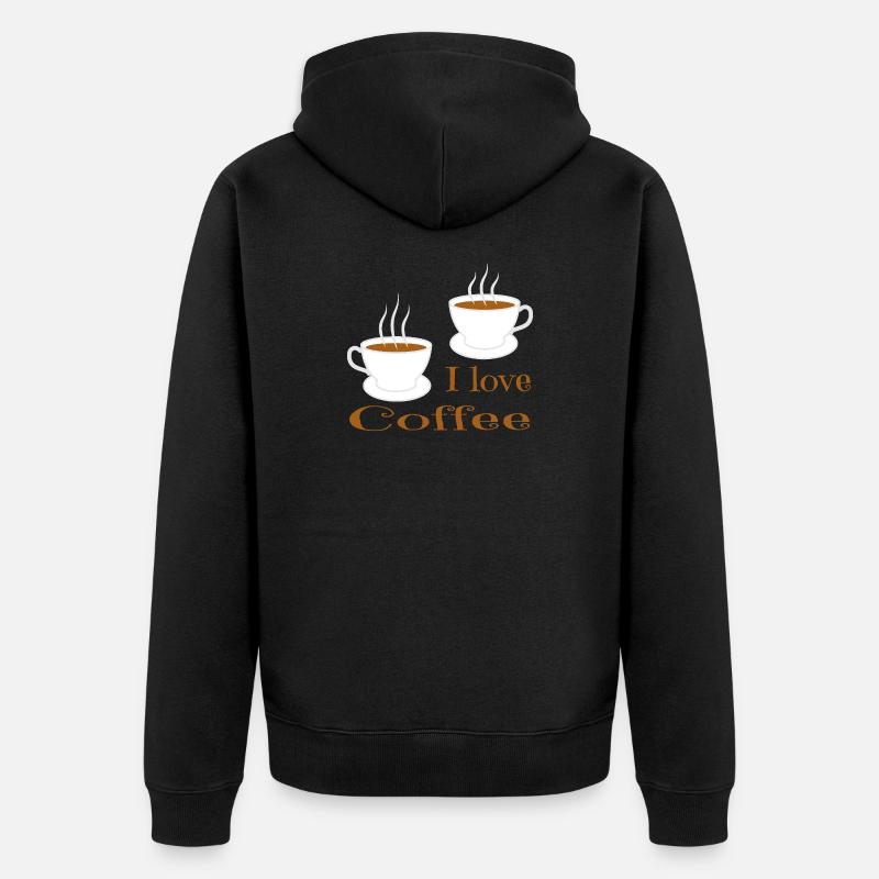 Tasses à café - Veste à capuche bio Premium Unisexe - noir