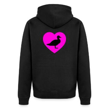 Canard - Veste à capuche bio Premium Unisexe - noir - Dos - Nico (187cm)