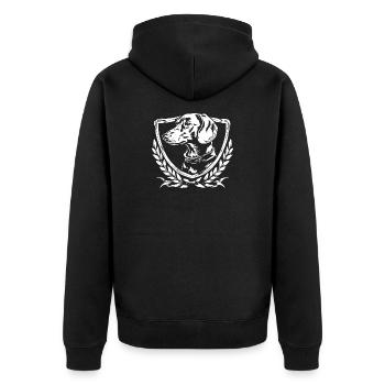 Blason du chien - Veste à capuche bio Premium Unisexe - noir - Dos - Nico (187cm)