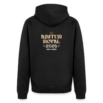 Abi 2ß26 - Abitur Rois et Reines Rois Rois et Reines - Veste à capuche bio Premium Unisexe - noir - Dos - Nico (187cm)