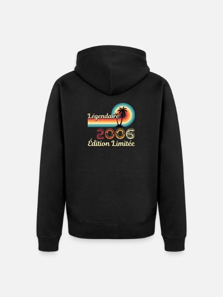 Legendary 2006, limitierte Ausgabe - Unisex Premium Bio Zip Hoodie - Schwarz