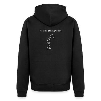 Alto : pas d’alto Musique aujourd’hui - Veste à capuche bio Premium Unisexe - noir - Dos - Nico (187cm)