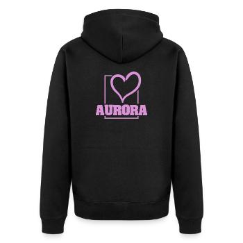 Auror de l’enterrement de vie de garçon - Veste à capuche bio Premium Unisexe - noir - Dos - Nico (187cm)