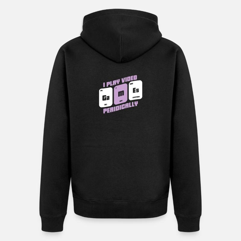 Gamer - Zocker - Geek - Veste à capuche bio Premium Unisexe - noir