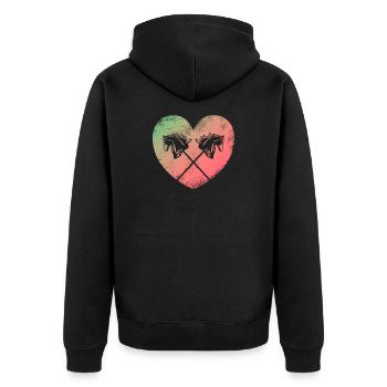 Hobby Horse - Veste à capuche bio Premium Unisexe - noir - Dos - Nico (187cm)