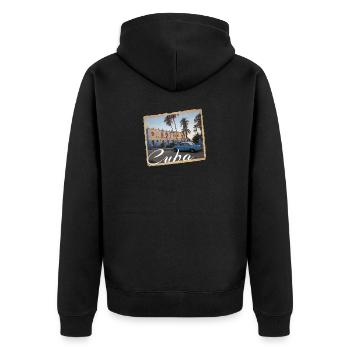 Cuba - Veste à capuche bio Premium Unisexe - noir - Dos - Nico (187cm)