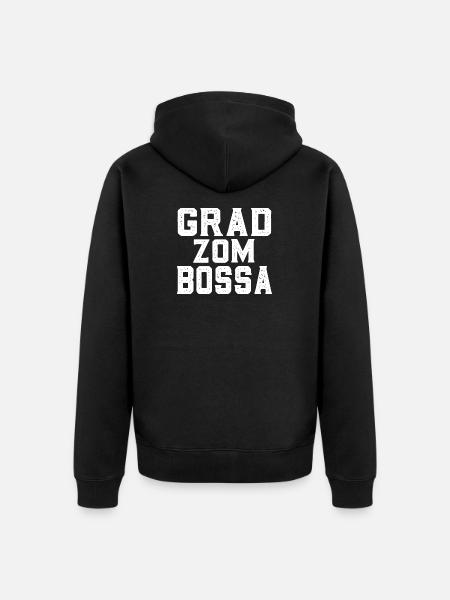 Grad zum Bossa - Unisex Premium Bio Zip Hoodie - Schwarz