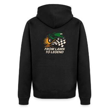 Tondeuse à gazon Tondeuse à gazon Racing Tondeuse à gazon de course - Veste à capuche bio Premium Unisexe - noir - Dos - Nico (187cm)