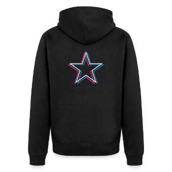 3D Star – Celebrity Starlet Dangerously Hot Subject - Unisex Premium Organic Zip Hoodie - black - Back - Nico (187cm)