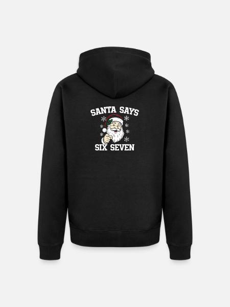 Père Noël Dait Six Sept - Veste à capuche bio Premium Unisexe - noir