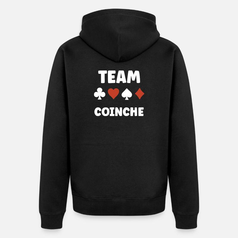 coinche - Veste à capuche bio Premium Unisexe - noir