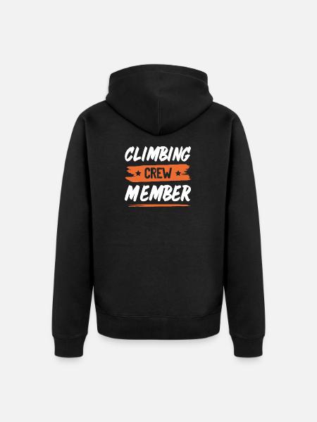Climbing Crew - Unisex Premium Bio Zip Hoodie - Schwarz