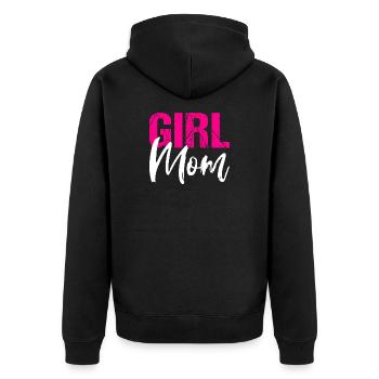 Fille Maman Fille Mère Maman - Veste à capuche bio Premium Unisexe - noir - Dos - Nico (187cm)