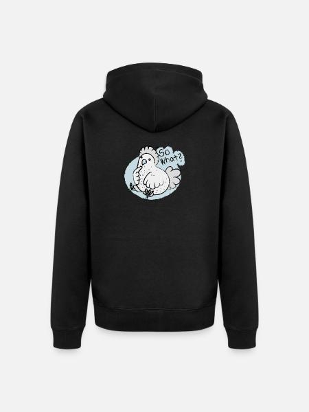 so what ? - Unisex Premium Bio Zip Hoodie - Schwarz